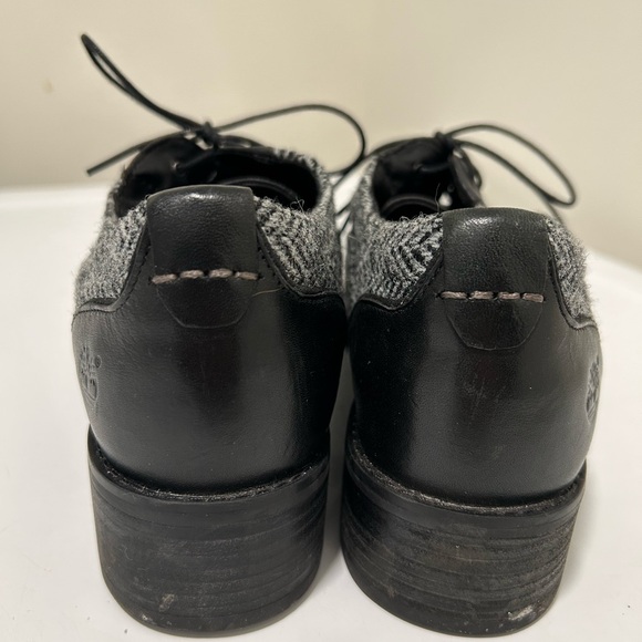 Timberland Harris Tweed Oxford Shoes Black Gray Size 10 - Picture 13 of 15